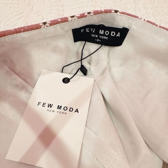 Few Moda NY Floral Two-Piece Pleated Skirt Set in‎ Pink Size Small NYT - Picture 7 of 9